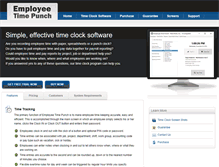 Tablet Screenshot of employeetimepunch.com